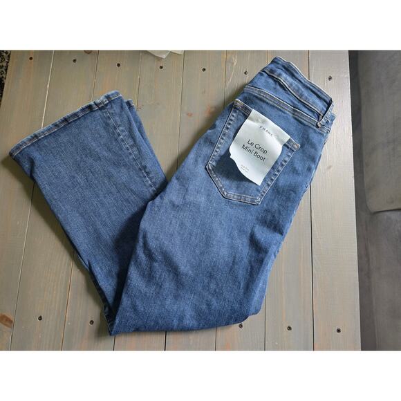 NWT FRAME Le Crop High-Rise Mini Boot Jeans - 32 waist - Picture 4 of 4